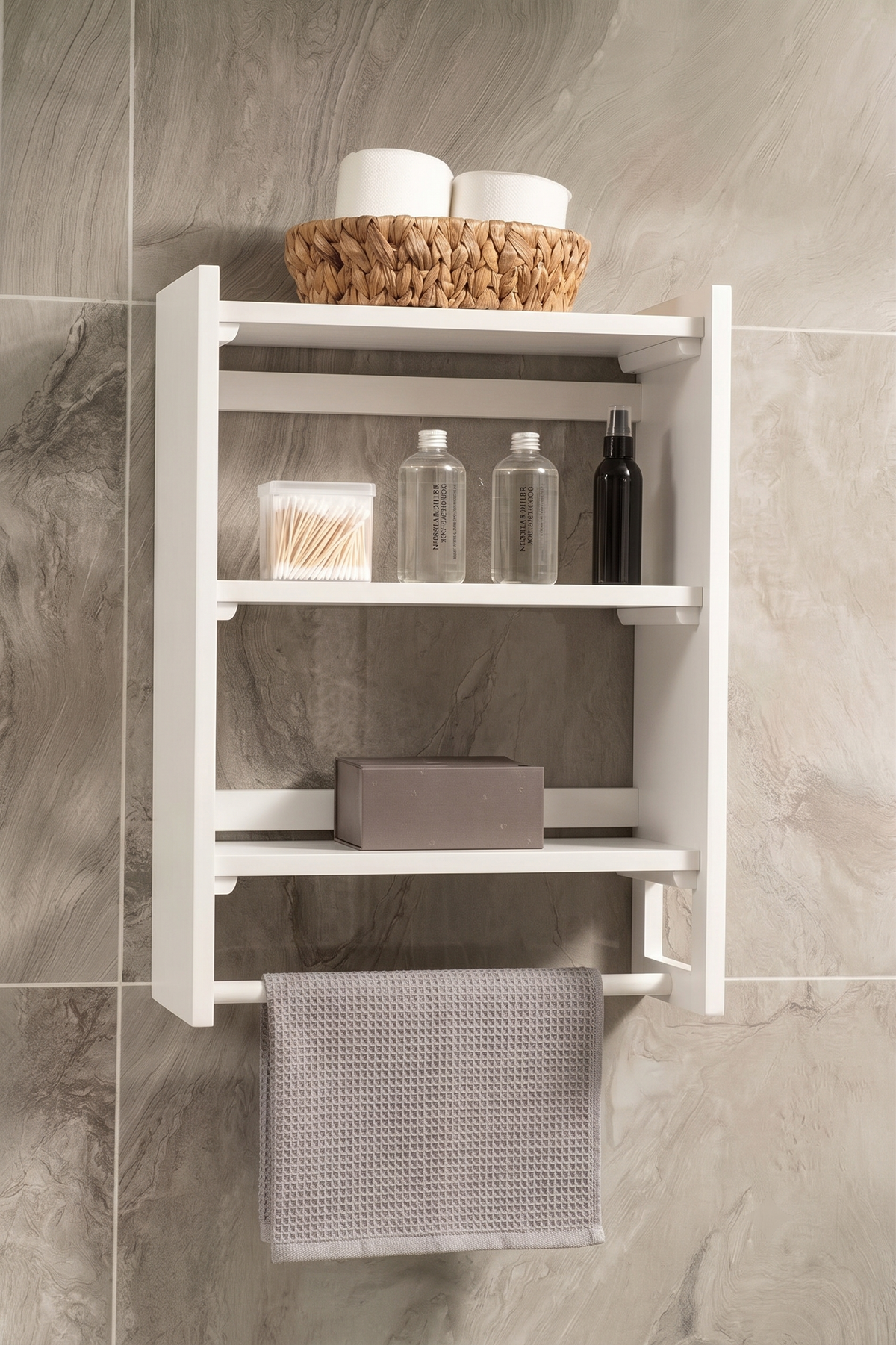 Havluluklu Banyo Rafı
