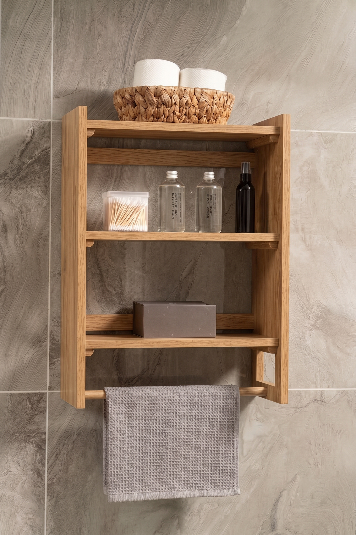 Havluluklu Banyo Rafı