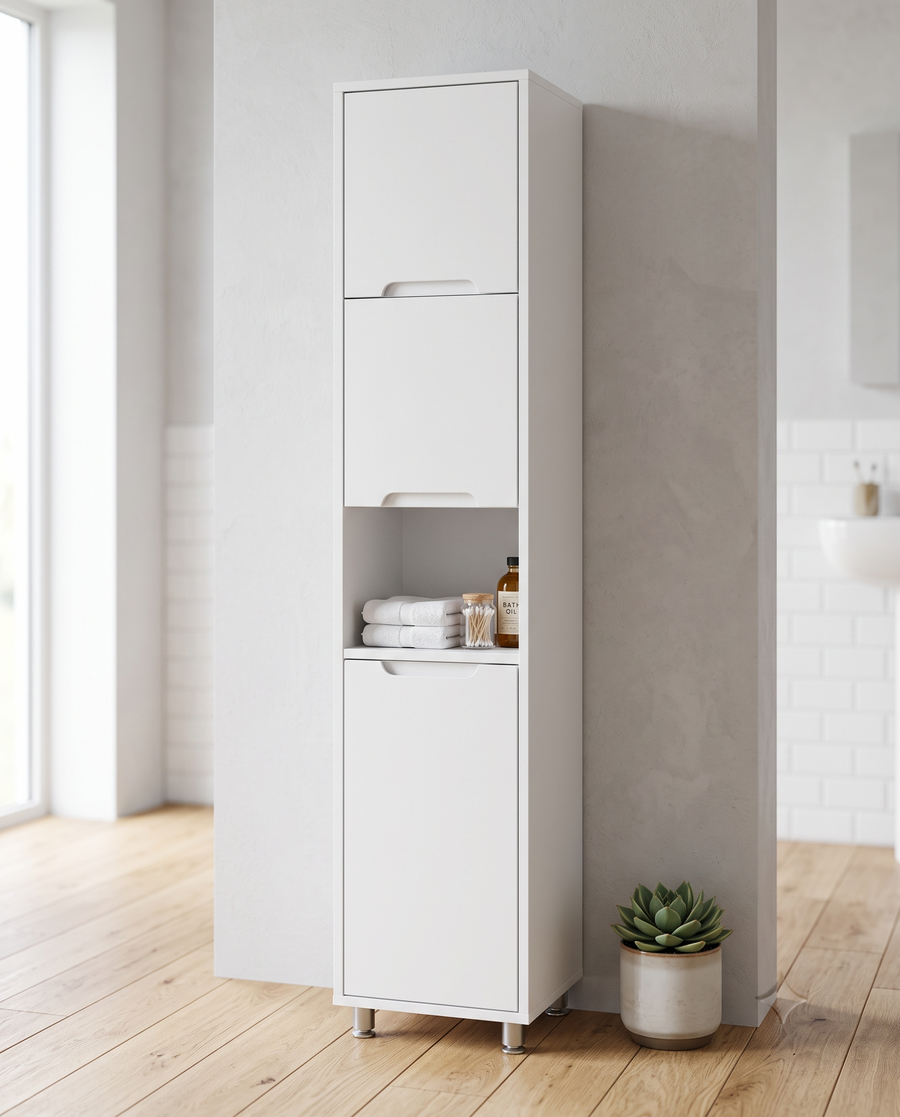 Modern 30 cm MDF Banyo Boy Dolabı